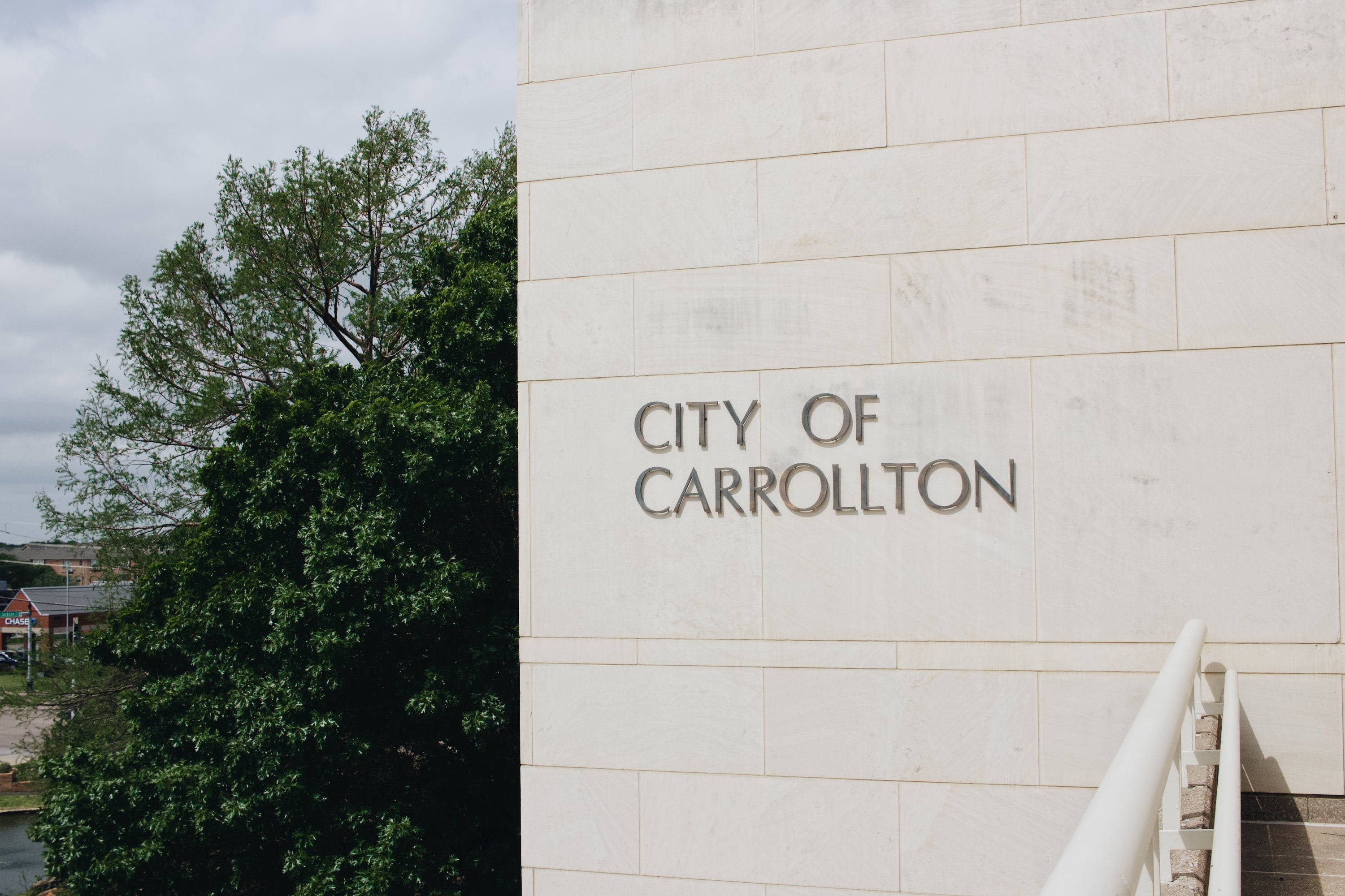 Carrollton City Hall Blue Box