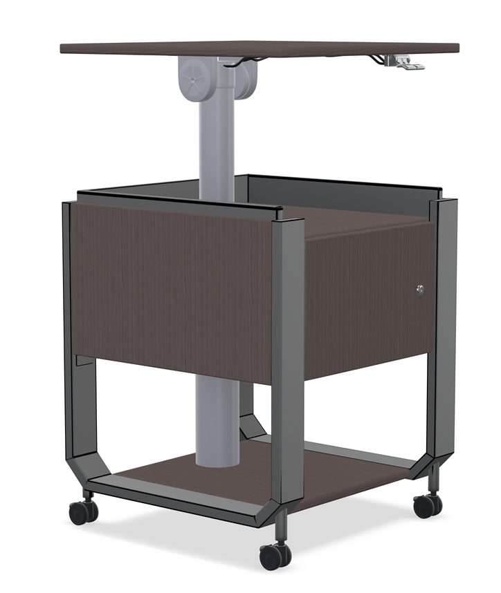 Smith System Motum™ Mobile Lectern – Blue Box